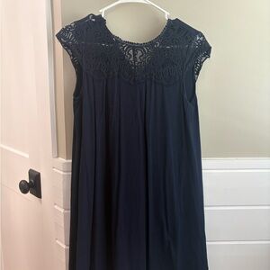 LOFT Midnight Blue Lace Dress